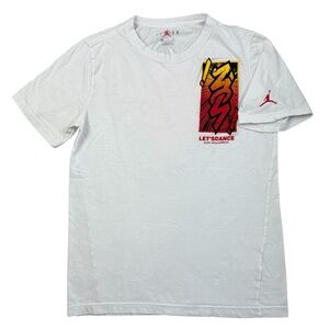 Boys Jordan Brand Zion Williamson 2-Sided Logos Pelicans t-shirt sz. YOUTH XL